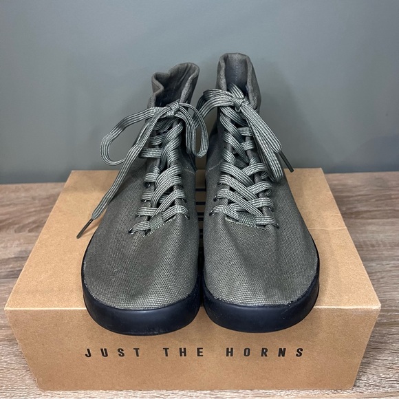 NOBULL Canvas Trainer High Olive Green Black Men’s 7 / Women’s 8.5 - Picture 2 of 8